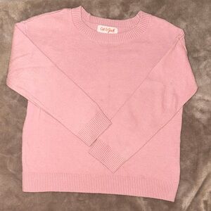 Cat & Jack Soft Pink Crewneck Sweater